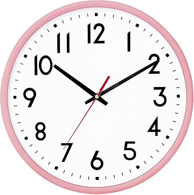HZDHCLH Wall Clock Silent Wall Clocks Battery Operated 10 Inch Modern Non by HZDHCLH