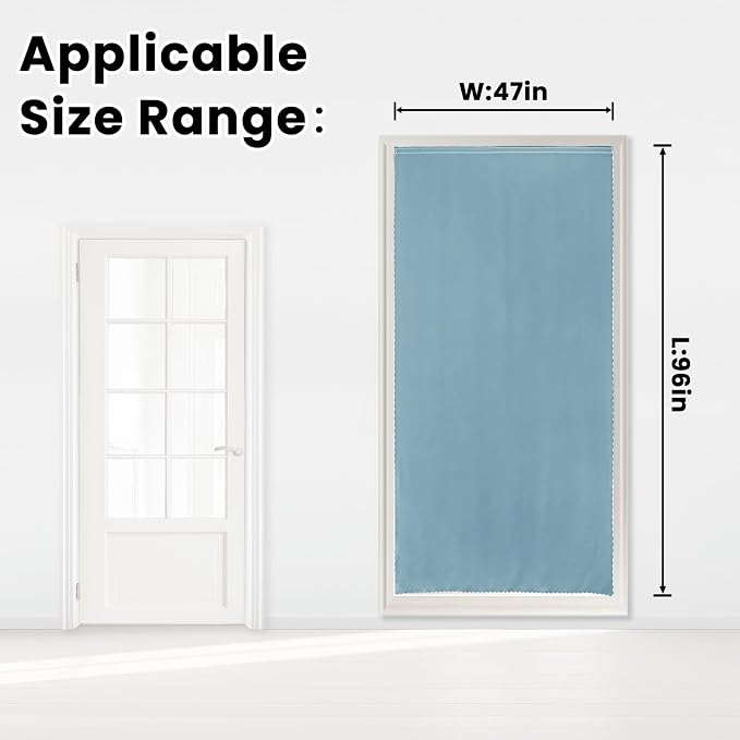 Self Adhesive Curtains, Portable Blackout Curtains Fabric Curtains - Image 7