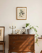 InSimSea Gold Bamboo Framed Canvas Wall Art, Vintage Olives Botanical Prints - Image 2
