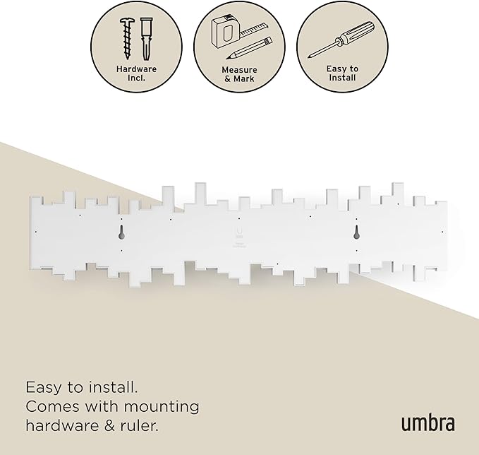 Umbra Sticks Wall-Mounted Coat Rack Rail Hook - Image 6