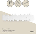 Umbra Sticks Wall-Mounted Coat Rack Rail Hook - Image 6