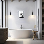 Funny Bathroom Wall Decor Framed Black and White Bathroom Wall Art Toilet Paper - Image 9