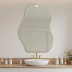 BOMINICA Irregular Wall Mirror Asymmetrical Mirror, Decorative Wall Mirror - Image 2