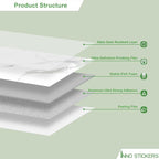 Marble Peel and Stick Waterproof Wall Paneling, Covers 38.75 Sq. Ft. - Image 3