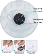 Large Kitchen Clock Decor, Decorative Coffee Wall Clocks Battery Operated - Image 9