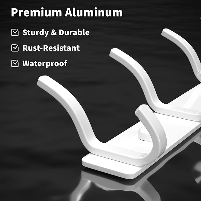 GWAAZXGZ White Coat Rack Wall Mount - Image 4