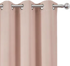 LEMOMO Blush Thermal Blackout Curtains/42 x 72 Inch/Set of 2 Panels Room - Image 7