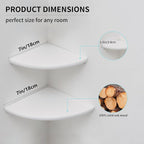 Corner Shelf, Round End Wall Mount Display Shelf - Image 7