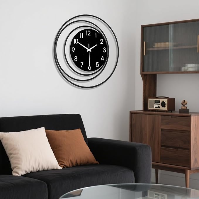 Dankeit 16inch Decorative Wall Clock, Silent Non-Ticking Quality Quartz Battery - Image 4
