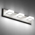 Ralbay Brushed Nickel Bathroom Vanity Lights 24inch Metal Acrylic LED Modern by RalbayLighting