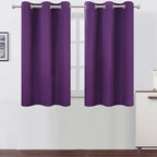 LEMOMO Purple Blackout Curtains 42 x 54 Inch Length Set of 2 Panels Grommet by Lemomo