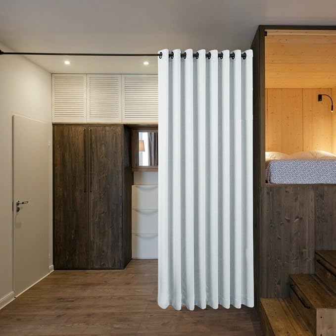 NICETOWN Room Divider Curtain Screen Partitions, Extra Wide Room Partitions and - Image 2