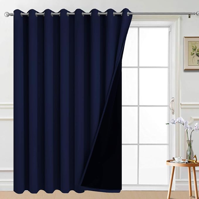 Yakamok 100% Blackout Thermal Insulated Grommet Curtains, Noise Reducing by Yakamok