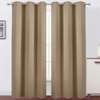 LEMOMO Natural Thermal Blackout Curtains/42 x 95 Inch/Set of 2 Panels Room by Lemomo