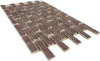 EverStone Aged Brick Faux Brick Panel, 46 7/8"W x 27"H x 1 1/4"D, Merlot Color - Image 6