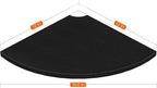 Homode Corner Floating Shelves, 2 Tier Curved Corner Hanging Shelving - Image 3