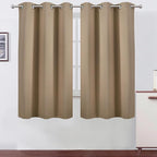 LEMOMO Blackout Curtains 42 x 63 inch/Natural Curtains Set of 2 Panels/Thermal by Lemomo