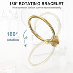 SetSail Towel Holder for Bathroom Wall Gold Towel Ring Stainless Steel Hand - Image 3