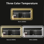 LOAAO 60X36 LED Bathroom Mirror - Image 5