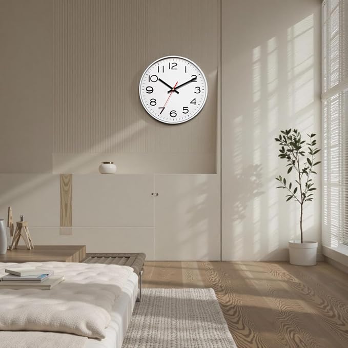 NUOVO 16 Inch Wall Clock Number Quartz Decorative Wall Clock Quiet Wall Clocks - Image 3