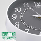 Wall Clock Modern Non-Ticking Battery Operated Silent Wall Clocks Simple Style - Image 6