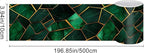 HOMETITUTE Wallpaper Border Peel and Stick Wall Border Emerald Tile Geometric - Image 3