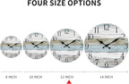 Wall Clock, 12 Inch Wall Clocks Battery Operated Silent Non Ticking, Wooden - Image 4