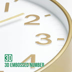 Wall Clock Modern Simple Quartz Decorative Clock Non-Ticking Silent Battery - Image 6