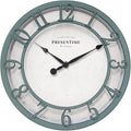 Presentime & Co 10" Farmhouse Series Wall Clock, Shiplap Style, Silent No by Presentime