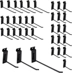 Slatwall Hangers & Hooks 34 Pcs 4-8 Inch, Metal Slatwall Paneling Hooks by FRAYSCENT