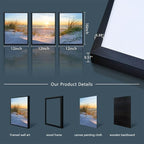 Black Framed Beach Wall Art Set - Image 6