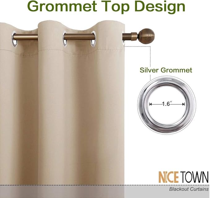NICETOWN Loft Room Divider Curtain Screen Partition, Lower Noise Basement - Image 2