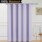 Yakamok 100% Blackout Lined Panels, Thermal Insulated Blackout Curtains - Image 2