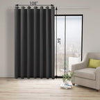 BONZER Room Divider Curtain Total Privacy Wall Grommet Thermal Insulated - Image 3