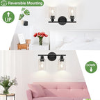 Zarbitta 2-Light Bathroom Light Fixtures, Bathroom Wall Lamp - Image 9