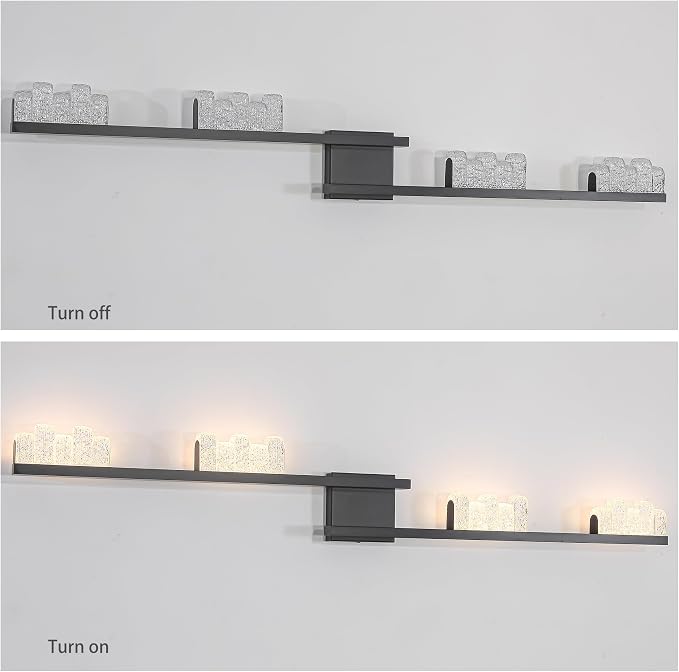 Qcyuui Modern Wall Sconces 47.2inch Dimmable LED Wall Lights 3000K Acrylic Wall - Image 9