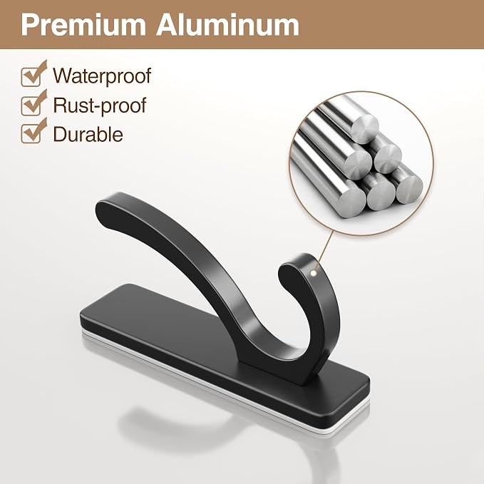 pickpiff Adhesive Wall Hooks for Towels - Image 4