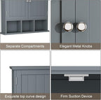 ChooChoo Bathroom Cabinet Wall Mounted 2-Door - Image 5