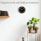 Wall Clock, 8inch Modern Silent Non-Ticking Wall Clocks Battery Operated - Image 2