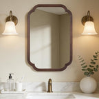 WallBeyond 20" x 30" Rounded Corner Arch Wall Mirror by WallBeyond