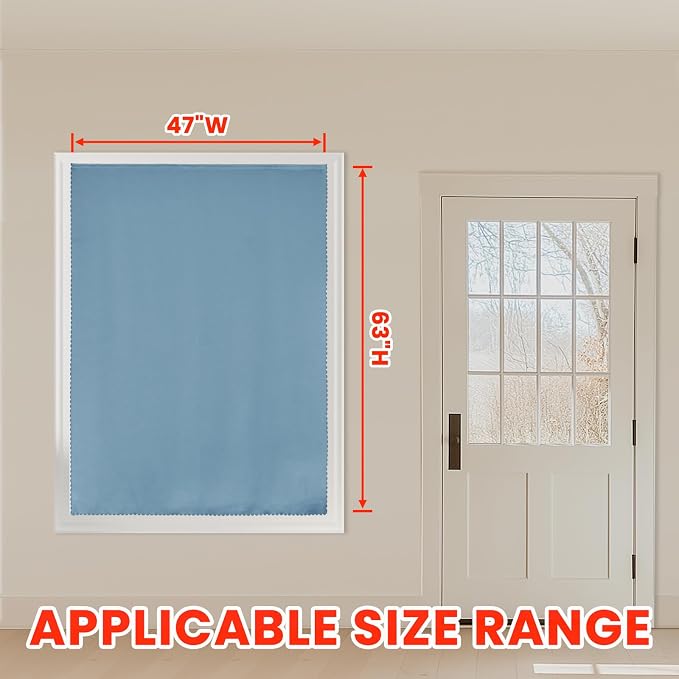 AJAZZ self Adhesive Portable 100% Blackout Curtains Simple and Easy to - Image 8