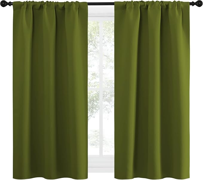 NICETOWN Kitchen Curtains, Short Blackout Curtains & Drapes, Thermal Insulated - Image 2