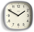 JONES CLOCKS® Sprite wall Clock | Modern Retro Rounded Square Clock | 10 inch | by JONESCLOCKS