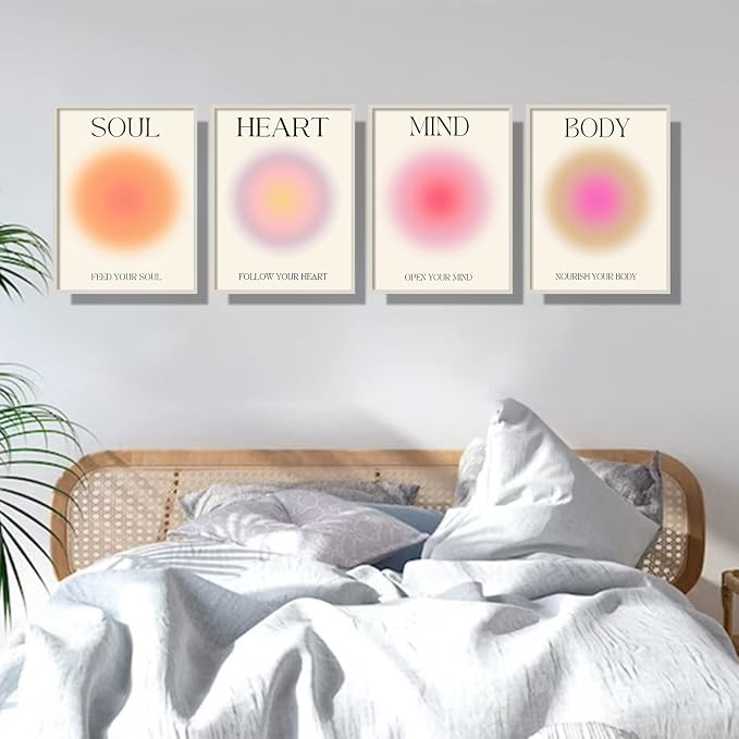 NCYEL 4 colorful abstract halo posters angel number positive energy - Image 6
