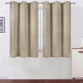 LEMOMO Khaki Blackout Curtains 42 x 54 Inch Length Set of 2 Panels Grommet by Lemomo