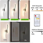 Daunton Modern Plug in Wall Sconce Set of 2, 3CCT Adjustable & Memory Function - Image 4