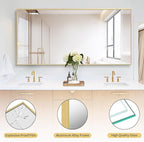 Koonmi 71"x30" Floor Mirror Full Length, Bedroom Floor Body Mirror - Image 4
