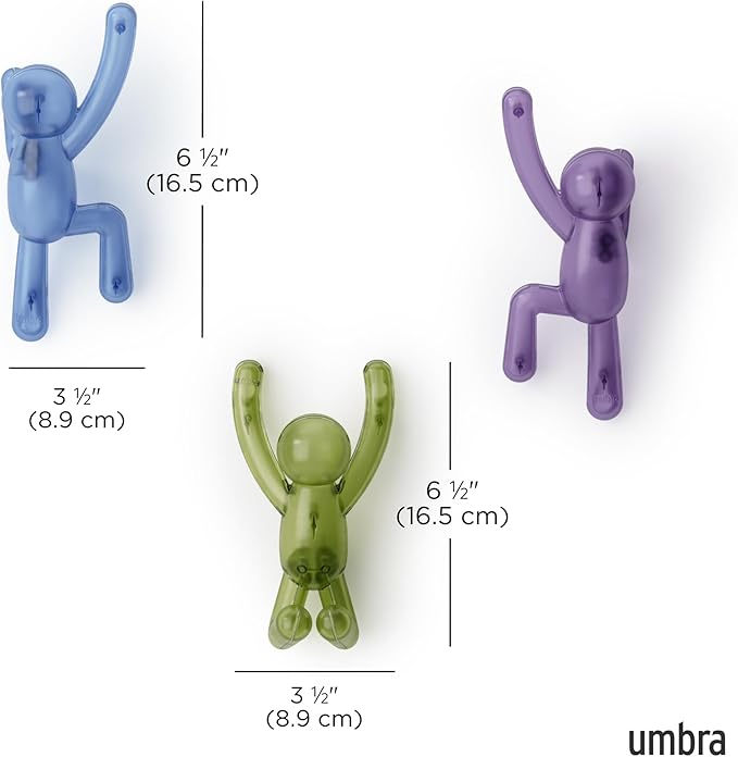 Umbra Buddy Wall Hooks – Drill-Free PIN-Point Decorative Wall Mounted Coat Hooks - Image 3