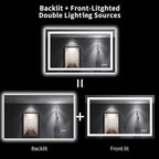LOAAO 48"X30" LED Bathroom Mirror - Image 6