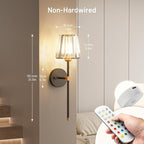 Crystal Battery Operated Wall Sconces Set of 2, 12 RGB and 3CCT Dimmable Wall - Image 3